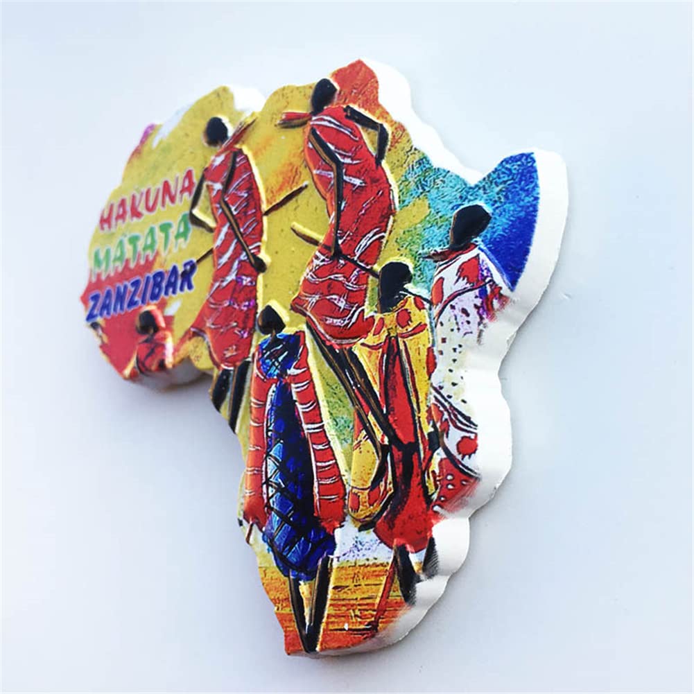 Zanzibar Tanzania Fridge Magnet Souvenir Gift Home Kitchen Decoration Magnetic Sticker Collection