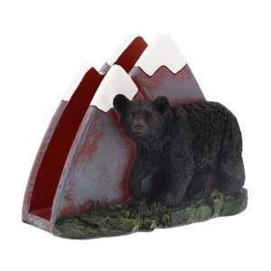 rustic napkin holders for kitchens - bear mountains
