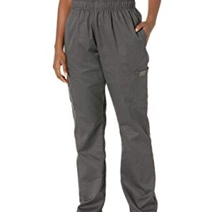 Chef Code Chef Pants, Houndstooth Charcoal, Medium