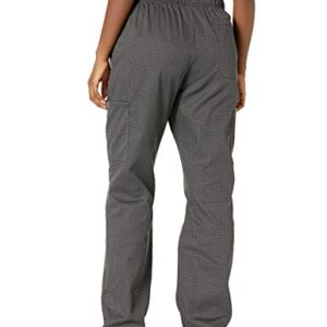 Chef Code Chef Pants, Houndstooth Charcoal, Medium