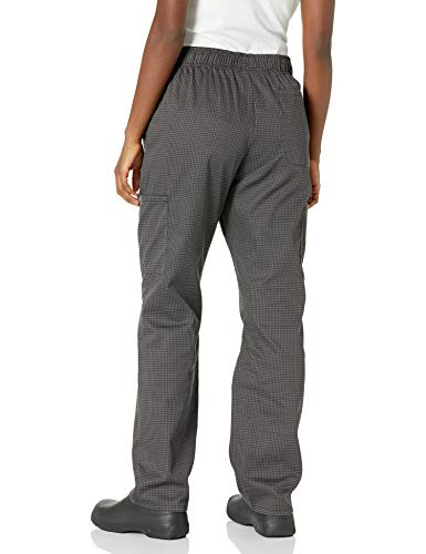 Chef Code Chef Pants, Houndstooth Charcoal, Medium