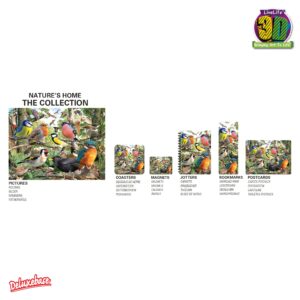 3D LiveLife Magnet - Nature's Home from Deluxebase. Lenticular 3D Bird Fridge Magnet. Magnetic Decor for Kids and Adults with Artwork Licensed from Renowned Artist, David Penfound