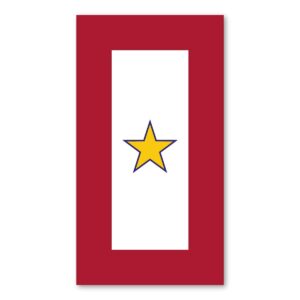 gold star service flag magnet by magnet america is 5.5" x 3" made for vehicles and refrigerators