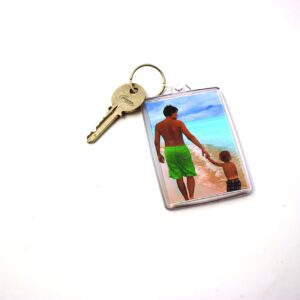 Adventa Personalised Photo Fridge Magnet, Takes 45 x 70mm or 1-3/4 x 2-3/4" Print, Clear