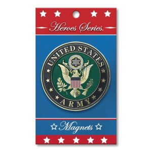allied products heroes series army medallion large magnet - 3" diameter