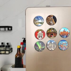 Brazil Sao Paulo Fridge Magnet Refrigerator Stickers Decorative Magnet Travel Souvenir Crystal Glass