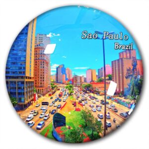 brazil sao paulo fridge magnet refrigerator stickers decorative magnet travel souvenir crystal glass