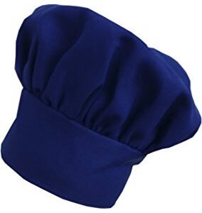 CHEFSKIN Big & Tall 2X XXL Mushroom Chef Hat, Fully Adjustable (Royal Blue)