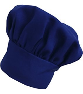 CHEFSKIN Big & Tall 2X XXL Mushroom Chef Hat, Fully Adjustable (Royal Blue)