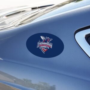 Shenandoah University Primary Logo Automotive Car Refrigerator Locker Vinyl Euro Oval Magnet