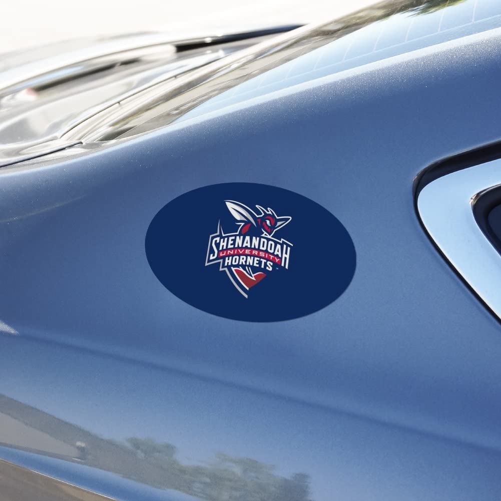 Shenandoah University Primary Logo Automotive Car Refrigerator Locker Vinyl Euro Oval Magnet