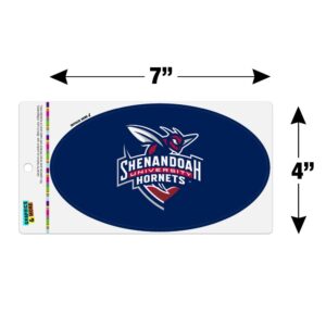 Shenandoah University Primary Logo Automotive Car Refrigerator Locker Vinyl Euro Oval Magnet