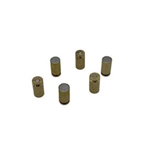 Set of 6 Bullet Magnets, Gold .40 Caliber Bullet Casings, Decorate Your Fridge or Almost Any Metal Surface (Gold)