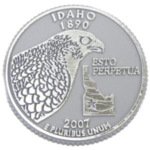 idaho state quarter magnet by classic magnets, 2.5" diameter, collectible souvenirs made in the usa