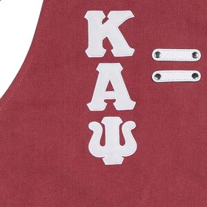 BBGreek Kappa Alpha Psi Official Vendor - Canvas and Vegan Leather Apron - Fraternity Paraphernalia