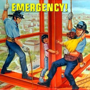 Emergency TV Show Lunchbox Vintage Art 2" x 3" Fridge Magnet Set of 2 Refrigerator Lunch Box Nostalgic Retro