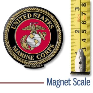 U.S. Marine Corps Seal Magnet by Classic Magnets, Collectible Souvenirs Made in The USA