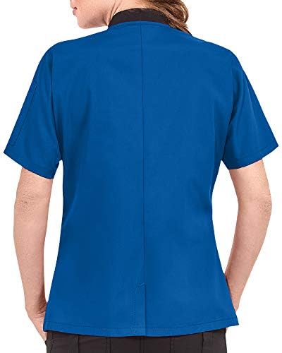 ChefUniforms.com Women's Lightweight Short Sleeve Chef Coat - Chef Coat Women, Blue Chef Coat, Women's Chef Jackets, Womens Chef Coat, Royal Chef Coat, Chef Uniform for Women