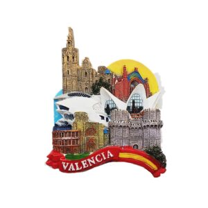 valencia spain 3d fridge magnet travel souvenir gift collection,home & kitchen decoration magnetic sticker valencia refrigerator magnet