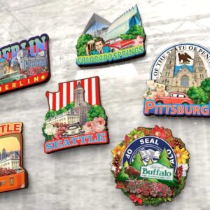 Austin Texas USA America Fridge Magnet Wooden Collection 3D Wood Handmade Travel City Souvenirs Refrigerator Magnet Home Decoration Gift -45