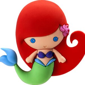 Disney The Little Mermaid - Ariel 3D Magnet Character Magnet,Multi-colored,3"