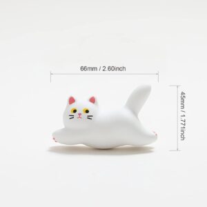 JADDSA Cat Magnet 3D Resin Refrigerator Magnets Stickers Cute Magnets Kitchen Decoration,Decorative Magnets with Double-Sided Stickers to Satisfy Any Panel.