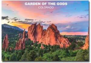 garden of the gods in colorado springs, colorado travel refrigerator magnet size 2.5" x 3.5"