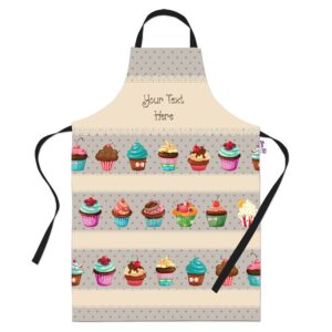 bang tidy clothing personalized baking aprons for women men - cooking chef apron - variety cupcakes