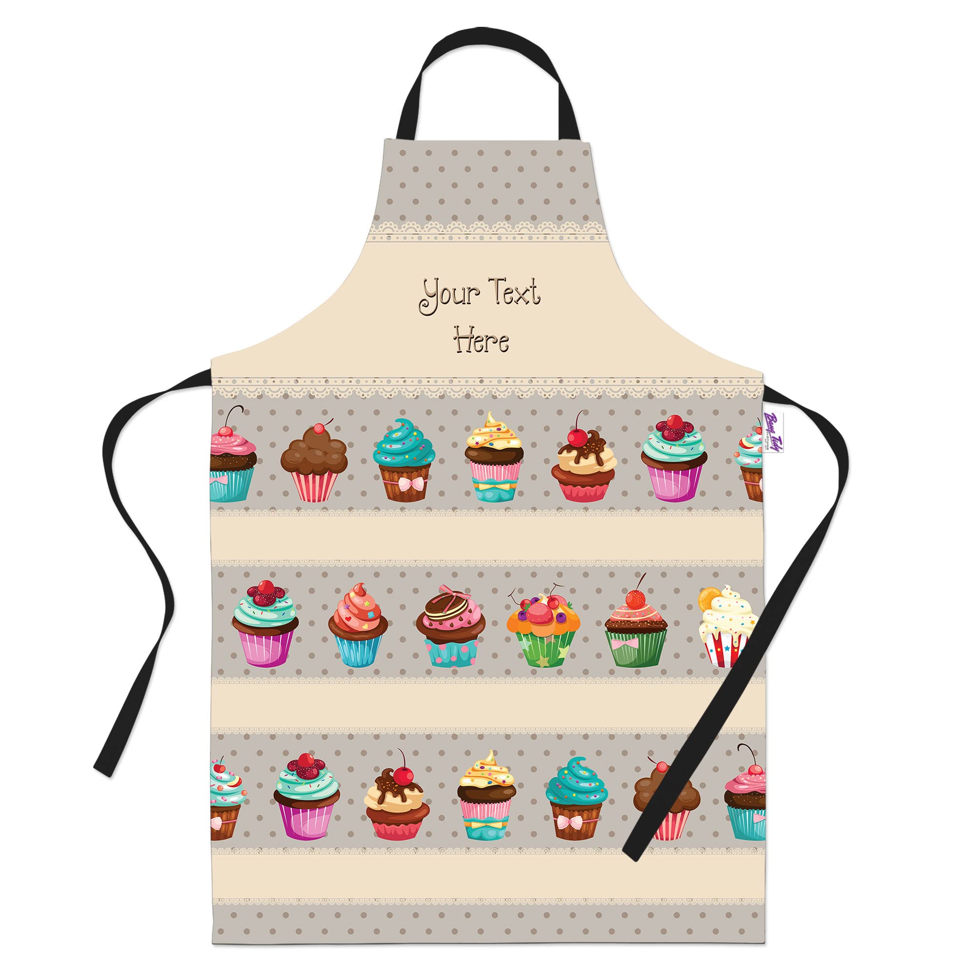 Bang Tidy Clothing Personalized Baking Aprons for Women Men - Cooking Chef Apron - Variety Cupcakes