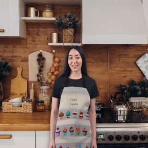 Bang Tidy Clothing Personalized Baking Aprons for Women Men - Cooking Chef Apron - Variety Cupcakes