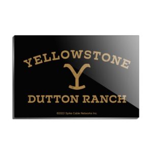 yellowstone dutton ranch rectangle acrylic fridge refrigerator magnet