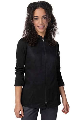 Chef Works Women's Nepal Chef Coat, Black, XX-Large