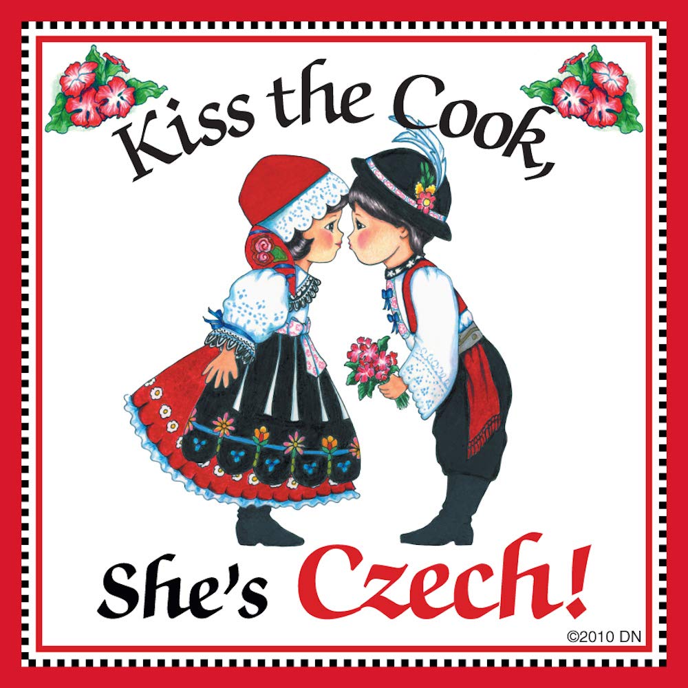 Czech Gift for Women Magnet Kiss Czech Cook