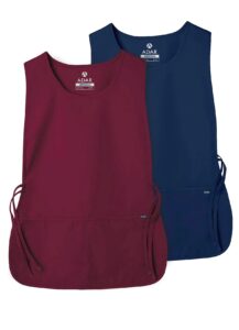 adar universal cobbler apron multi color 2 pack - unisex cobbler apron - 7022m - burgundy/navy - x