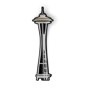 seattle space needle - 5.5" magnet for car locker refrigerator