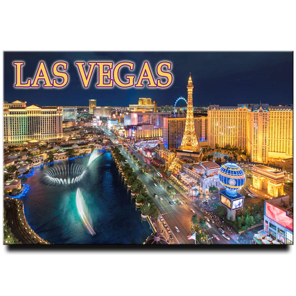 Bellagio Water Show Fridge Magnet Nevada Travel Souvenir Las Vegas Strip