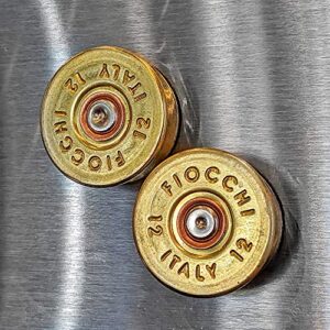 Shotgun Shell Refrigerator Magnets (12 Gauge 2-Pack)