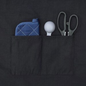 In This Kitchen I'm The Boss Funny Apron for Kitchen Two Pocket Apron Black [PPP]