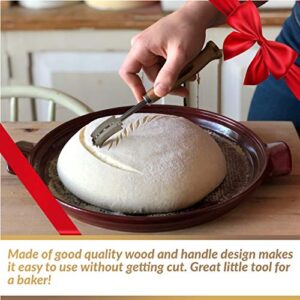 Bread Bosses Bread Bakers Lame Slashing Tool -Dough Making Slasher Tools Baking Sourdough Bread Starter Jar Scoring Knife Razor Cutter Slashing Tool Accessories for Cutting Supplies -Great As A Gift