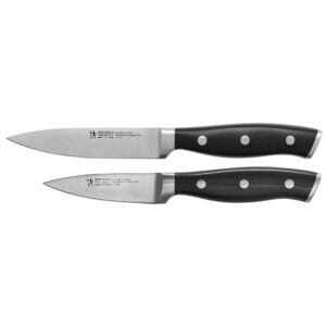 henckels forged accent razor-sharp 2-pc paring knife set, german engineered informed by 100+ years of mastery,black