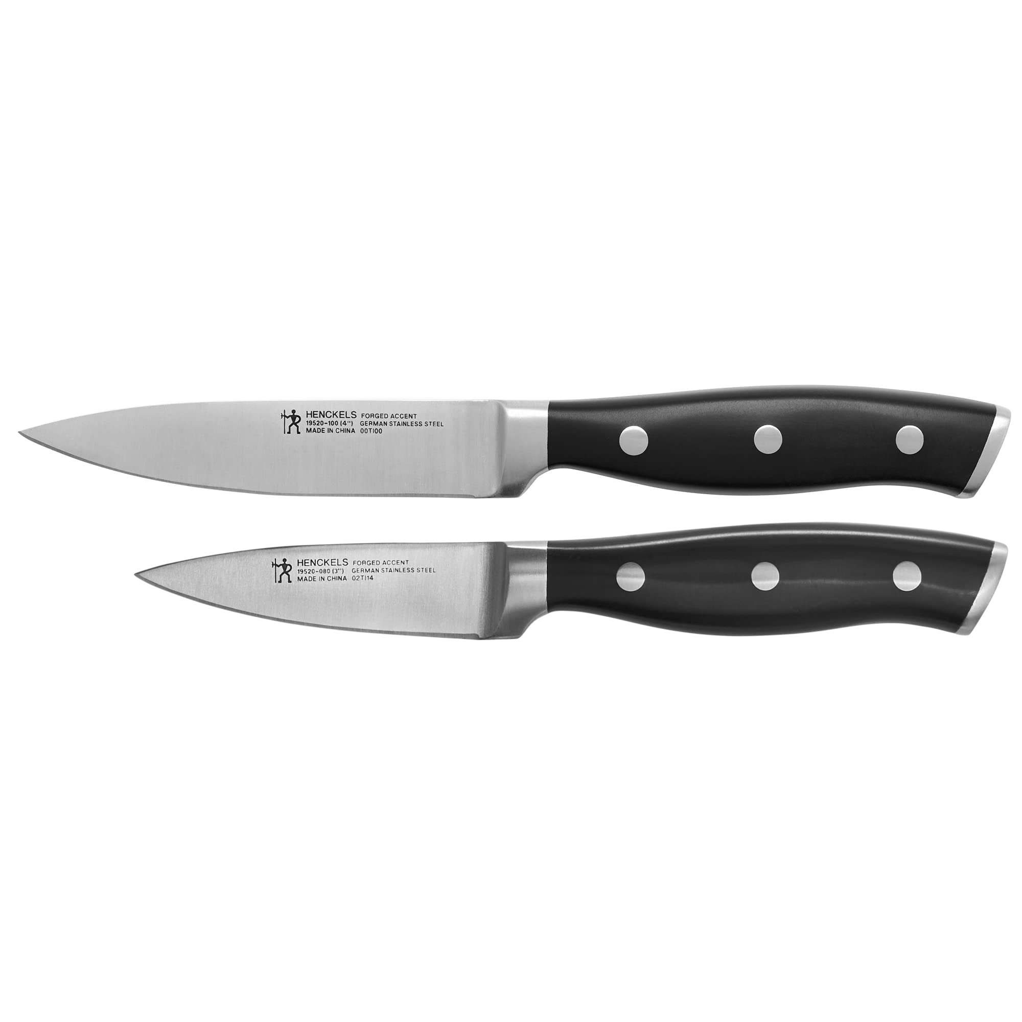 HENCKELS Forged Accent Razor-Sharp 2-pc Paring Knife Set, German Engineered Informed by 100+ Years of Mastery,Black
