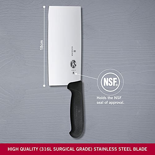 Victorinox 7" Chinese Classic Chefs Knife Stainless Steel Cleaver Butcher Knife Fibrox Handle Swiss Made