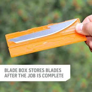 OUTDOOR EDGE 3.5" RazorSafe Replacement 5.0" Boning/Fillet Knife Blades - 6 Pieces plus Blade Storage Box