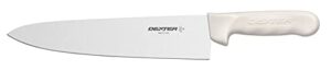 dexter-russell 10" chef's knife, s145-10pcp, sani-safe series, white (dri 12433)