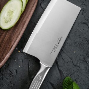 Mituer Meat Cleaver 7 inch Butcher Knife - Stainless Steel Chinese Chef Knife - Cleaver Knife for Restaurants and Home