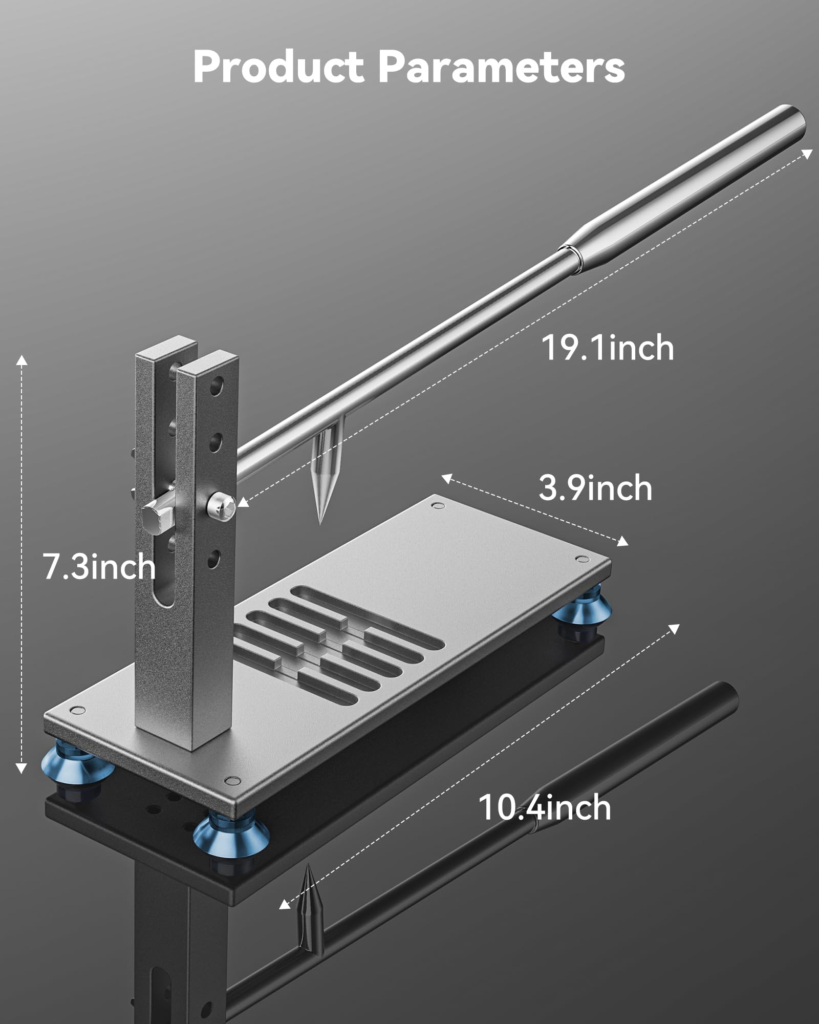 ZeroPone Oyster Clam Opener Machine Adjustable Oyster Shucker Machine Oyster Shucker Tool Set Including Knives, Glove and g-Clip, Seafood Tools for Hotel Family Buffet