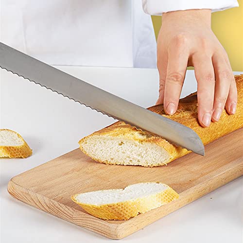 Kiss Core 18.1-inch Bread Knife for Homemade Bread, Long Serrated Bread Knife Stainless Steel Bread Cutter for Cakes, Sandwiches
