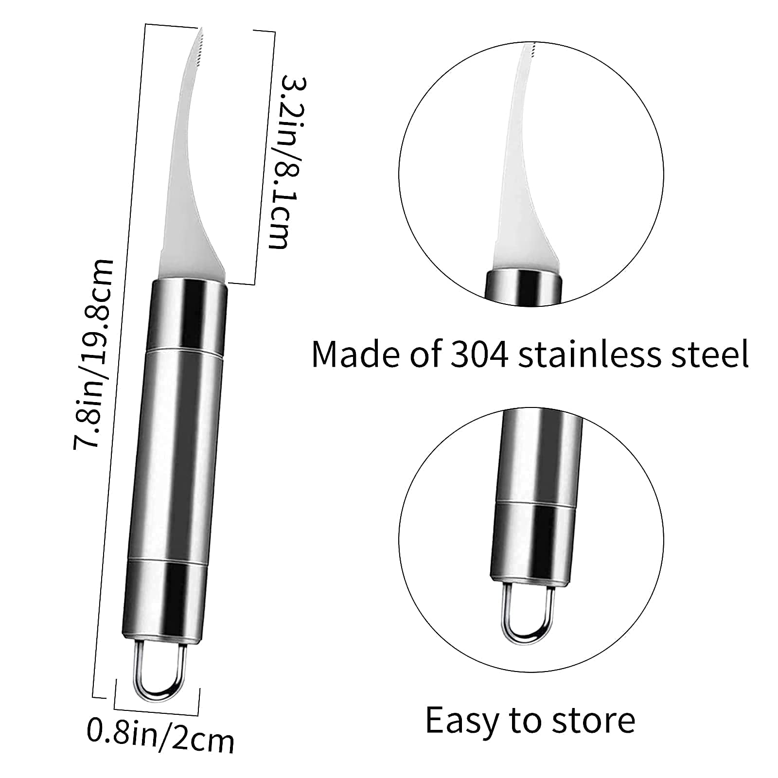 4 PCS Shrimp Deveiner Tool and Peeler, Stainless Steel Shrimp Peeler and Shrimp Cleaner Knife, Easy to Use Shrimp Deveiner, Kitchen Tools