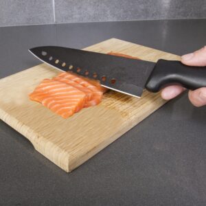 Kitchen + Home Non Stick Sushi Knife - The Original 8 inch Stainless Steel Non Stick Multipurpose Chef Knife