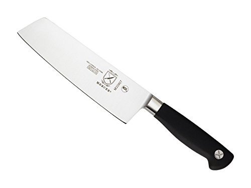 Mercer Culinary M20907 Genesis 7-Inch Nakiri Vegetable Knife,Black